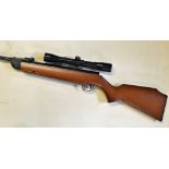 .177 Webley and Scott "Excel" air rifle serial no 825636 complete with Bisley Waterproof 4 x 32
