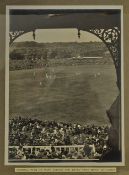 1930 England v Australia Photograph Album a custom made album finely presented depicting a good