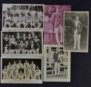 England Cricket Related Postcard Selection includes 'First Test Team', 'The Men Who Won Back The