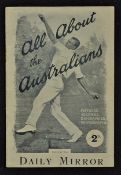 1926 'All About The Australians' Publication issued by the Daily Mirror contains fixtures,