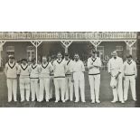 1936 Australian Team at Scarborough Press Photograph stamped Walker to the reverse against H.D.G.