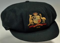 1956 Australian Baggy Green International Cricket Cap awarded to James Wallace 'Jim' Burke for the