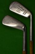 Tom Brace Patent design slot between hosel and blade stamped Super 1 Iron together with a Croydon No