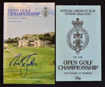 1990 Open Golf Championship official programme signed by the winner Nick Faldo - played at St