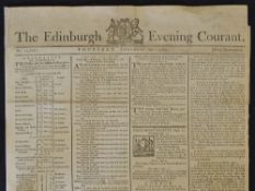 1787 The Evening Courant Newspaper - Golf Announcement September, see Front Page col. titled "