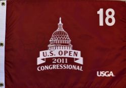 2011 Congressional US Open Golf Championship 18th Hole flag signed by the winner Rory McIlroy - Rory