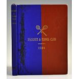 1924 'Racquet & Tennis Club' Book includes some hand written notes (possible committee member),
