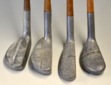 4x Various Alloy Mallet head Putters including an Imperial JB model, a XX elongated head model, a