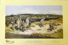 Brown, Michael James (1853-1947) after 1894 Life Association of Scotland coloured golfing print