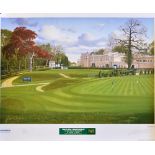 1997 Volvo PGA Golf Championship signed colour print by Graeme Baxter - ltd ed no. 34/200 1st Tee