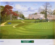 1997 Volvo PGA Golf Championship signed colour print by Graeme Baxter - ltd ed no. 34/200 1st Tee