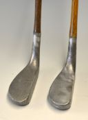 2x Mills elongated Alloy mallet head Putters stamped L Model to the sole