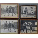 Boxing Selection of Harry Drake Sparring Photographs to include George Godfrey America Heavyweight