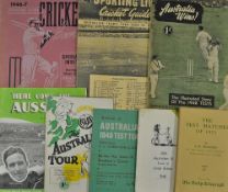 Selection of 1940s Australian Cricket Programmes and Publications to include 1948 Orient Line