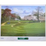1997 Volvo PGA Golf Championship signed colour print by Graeme Baxter - ltd ed no. 35/200 1st Tee