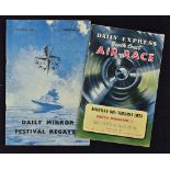 1951 South Coast Air Race Programme date 6 August t/w 1951 Daily Mirror Festival Regatta date 18