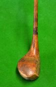 G. Thomson Longniddry c.1921 unusual and rare "Brassie Iron" persimmon wood stamped Brassie Iron