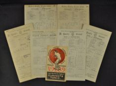 1926 Australia Tour to England Cricket Scorecard Selection to include M.C.C. v Australians May 15