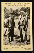 1950 Lucifer Golfing Society "Empire Golfers Gathering" real photograph of James Braid and Carlton