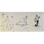 Fine Selection of Lawn Tennis Themed Prints and Images contained within a postcard album including