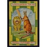 1909 The Australian Cricket Team Player Handbook an informative booklet containing player