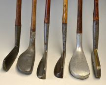 6x Assorted Putters including 2x James Braid Orion flanged sole flat sided putters (one indistinctly