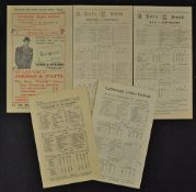 Selection of 1930s Australian Cricket Scorecards to include 1934 M.C.C. v Australians May 12,