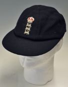 Geoffrey Boycott England Cricket Cap blue with the Lions emblem embroidered to the front, makers '