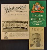 1949 New Zealand Cricket Team Advertising Weathercoats on board measuring 23 x 28cm approx. plus