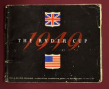 1949 Ryder Cup official golf programme - played at Ganton Scarborough and signed by U.S player "
