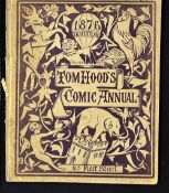 1876 Tom Hoods Comic Annual - containing a two-page illustrated sketches on the game of golf - in