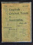 1897/8 The English Cricket Team in Australia Booklet containing cabinet-size portraits in position