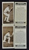 1938 Ogdens 'Prominent Cricketers' Cigarette Cards a set of 50 cards, real photograph format, with