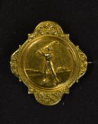 1891 East Tyrone Golf Club 15ct gold medal - engraved on the reverse "East Tyrone Challenge Cup -