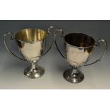 Pair of early Lawn Tennis Trophies 1912 including two impressive Mixed-Double Trophies presented