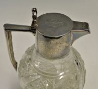 Leamington Spa Silver Claret Jug won at one of the first Tennis Clubs in England, for the Mixed