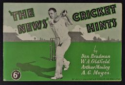 1934 'The News' Cricket Hints Publication by Don Bradman, W.A. Oldfield, Arthur Mailey and A.G.