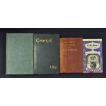 Cricket Book Selection to include 1948 'W. G. Grace Great Lives' by Bernard Darwin HB with DJ, '