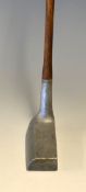 J.H Turner of Frilford Heath c.1920 unusual square toed Alloy mallet head putter with angled back