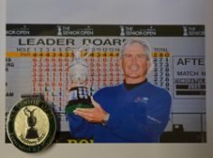 2012 Official Senior Open Golf Championship players enamel badge presented by Rolex - played at