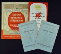 1950s Athletics Programmes including 1944 Gwynfi Welfare Ground Athletic Sports 8 July 1944 x2, 1951