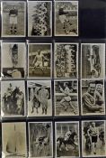 J. A Pattreiouex Ltd Sporting Events cigarette cards - 70/96 various sporting real photograph