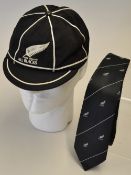 Jock Hobbs New Zealand Rugby All Black b. 1960- d. 2012 - rare New Zealand All Blacks Rugby cap