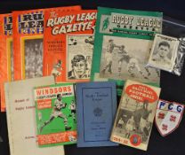 Rugby League - Miscellaneous collection to incl News Chronicle & Dispatch Rugby League Pocket