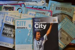 Manchester City 1970s onwards Football Programme Selection to include home and away programmes,