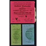 FA Cup Football Match Ticket Stubs 1953/4 Everton v Barrow/Swansea Town plus Everton v Notts.