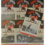 1950/1951 Manchester United home programmes to include Sheffield Wednesday, Burnley, Newcastle