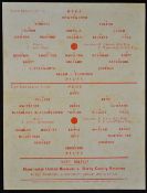 1955/1956 Public Trials match programme Reds v Blues (both senior and junior games) at Old