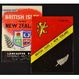 2x 1971 British Lions v New Zealand rugby programmes - for the 2nd and 3rd Test matches with Lions