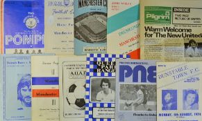 Collection of Manchester United away friendly match programmes to include 1959 Home Farm, 1960